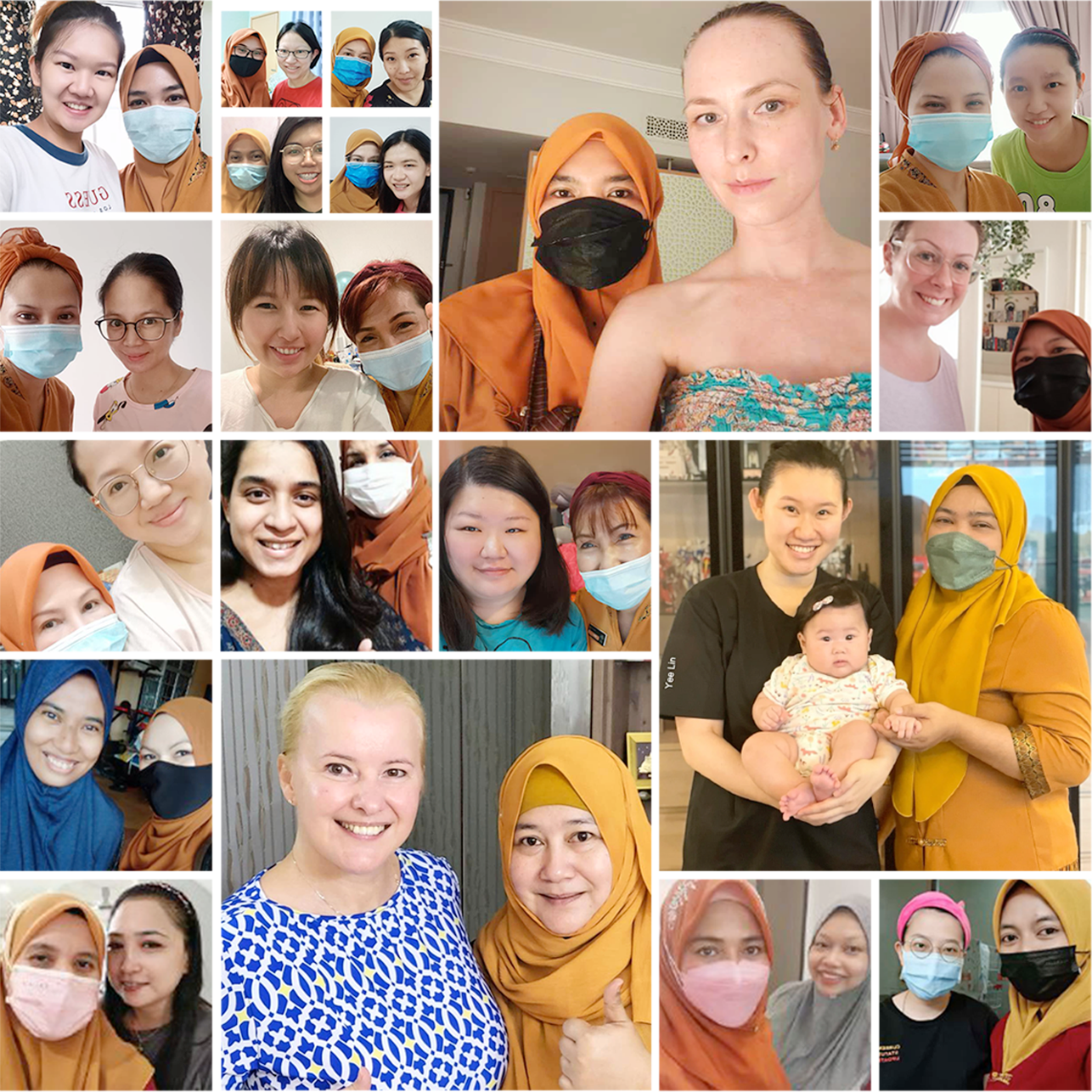 Collage of mothers and iBidan recovery outcomes